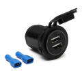 12V 24V Marine Universal 5V 3.1A Prise de chargeur de voiture USB double port